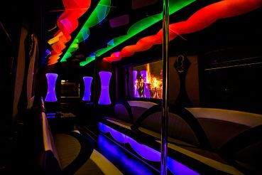  the interior or one of our party bus rentals in staten island   
